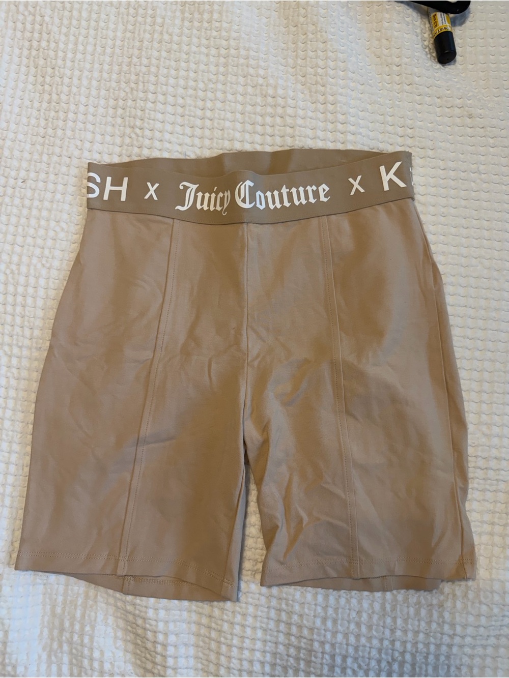 NWT Kittenish x Juicy Couture Tan Biker Shorts
